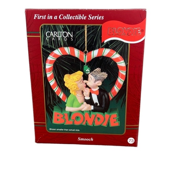 Vintage 1999 - Heirloom Collection Blonde Smooch Christmas Holiday Ornament - Picture 10 of 12